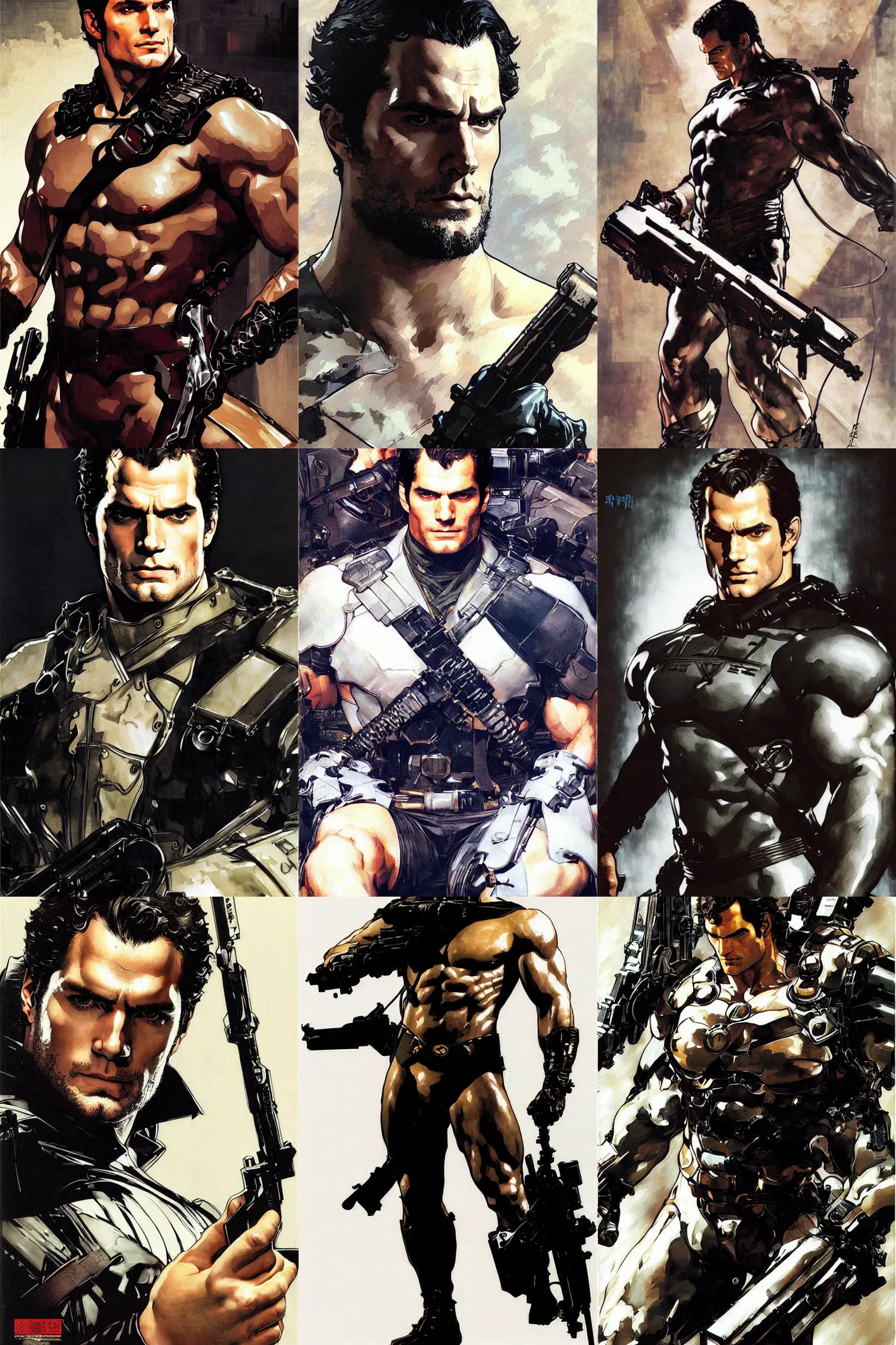 Prompt: henry cavill, painting by j. c. leyendecker, yoji shinkawa, katayama bokuyo