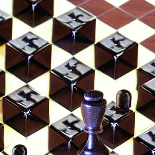 Prompt: the matrix chess set