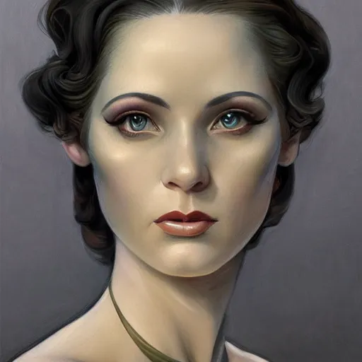 Prompt: a streamline moderne, art nouveau, multi - ethnic and multi - racial portrait in the style of charlie bowater, and in the style of donato giancola, and in the style of charles dulac. intelligent, expressive, very large eyes. symmetry, ultrasharp focus, dramatic lighting, photorealistic digital painting, intricate, elegant, highly detailed, symmetrical.