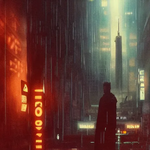 Image similar to lost souls feeding the eternal machine, legendary epic shot, blade runner style, philosophical fiction, low camera angle, dawn, by artgerm, ed repka, cloverfield movie, julie bell, beeple and Greg Rutkowski, airbrush, science fantasy, 50s, concept art, matte painting, Smooth gradients, octane render, 8k, High contrast, duo tone, depth of field, volumetric lightning, very coherent artwork