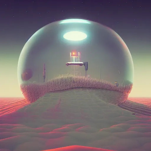 Prompt: wallpaper by by mike winkelmann