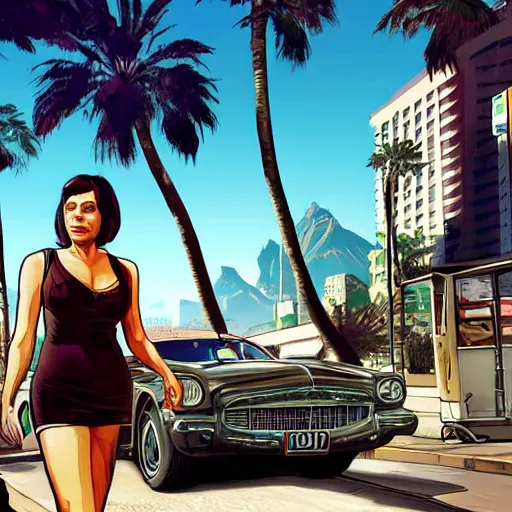 Image similar to vicky pollard, GTA V, cover art