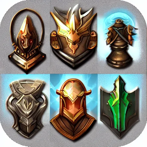 Image similar to sword icon set for a fantasy mobile game