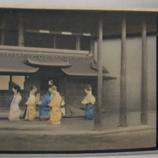 Image similar to vintage photo of edo era japan, realistic, high detail, cinematic