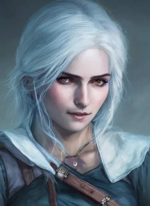 Image similar to portrait of ciri from the witcher storm blessed | | cute - fine - face, pretty face, realistic shaded perfect face, fine details by stanley artgerm lau, wlop, rossdraws, james jean, anime style, andrei riabovitchev, marc simonetti, and sakimichan, tranding on artstation