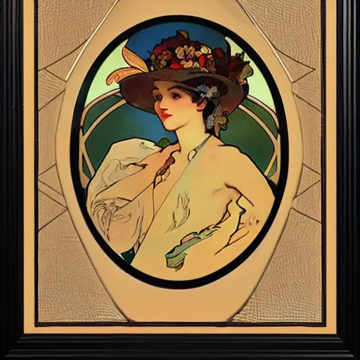 Prompt: a matte portrait of a highly decorated rubber duck with a dreamy expression, highly detailed, illustration by alphonse mucha