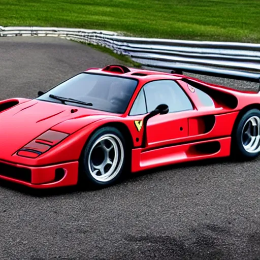 Image similar to a modern design interpretation of a ferrari f 4 0