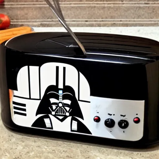 Image similar to Darth Vader toaster!