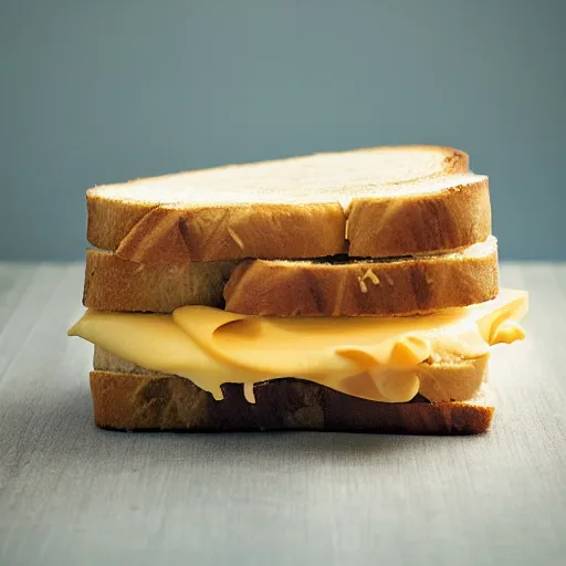 Prompt: a ham and cheese sandwich on bunny bread, sitting on a thick old book. 4 k, pinhole photograph