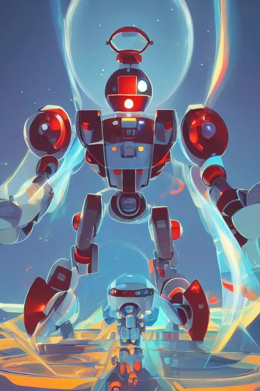 Image similar to metabots medabots medarotto medarot robot minimalist comics, behance hd by jesper ejsing, by rhads, makoto shinkai and lois van baarle, ilya kuvshinov, rossdraws global illumination ray tracing hdr radiating a glowing aura