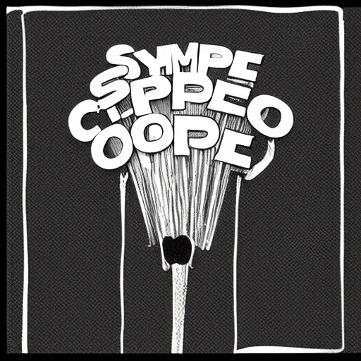 Image similar to simple sketch hyperpop album cover