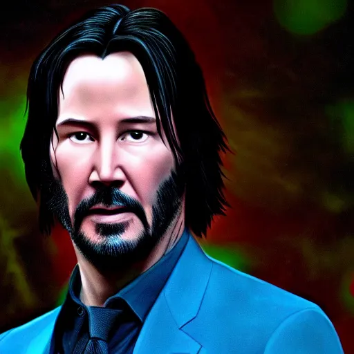 Image similar to Keanu Reeves In Avatar 4K quality super realistic