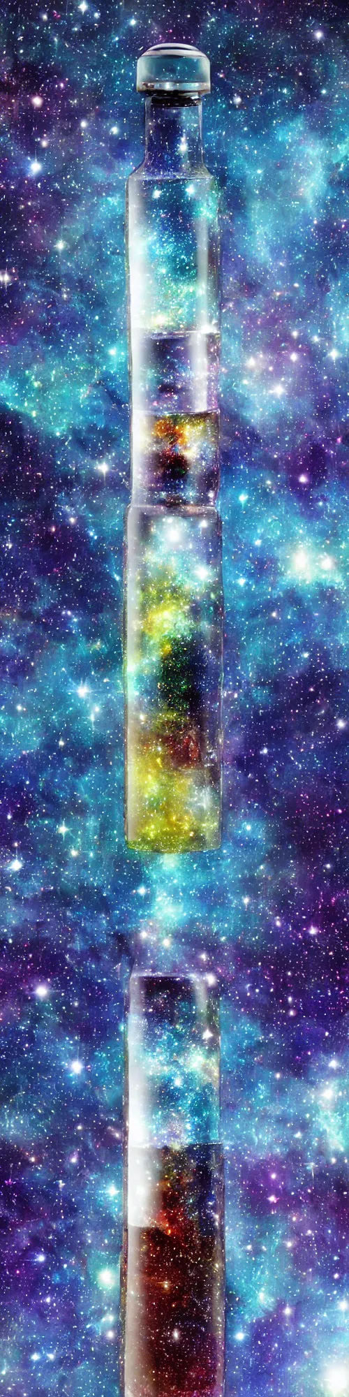 Image similar to Galaxy in a bottle