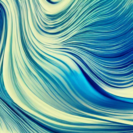 Image similar to beautiful abstract silk wave, blue, curved, smooth, 4k