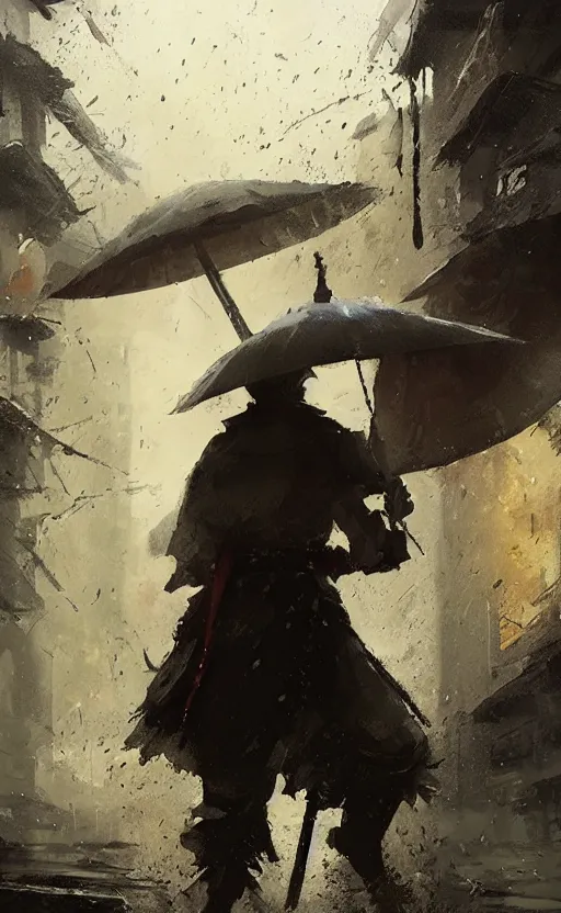 samurai in rain, arcane, by fortiche, by greg | Stable Diffusion | OpenArt