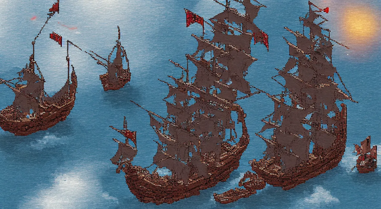 minecraft pirate ship schematic