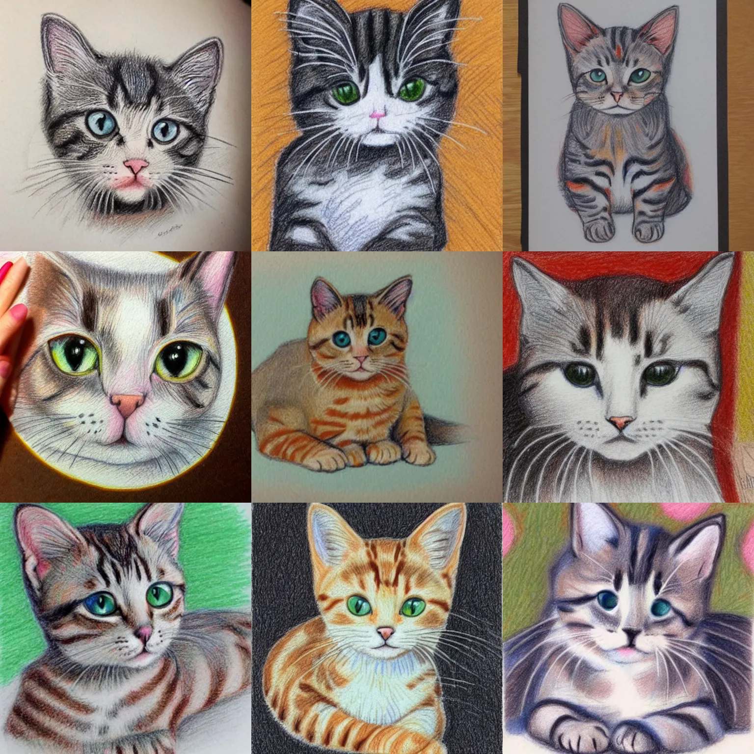Kitty Colors Colored Pencil Set for Cat Lovers