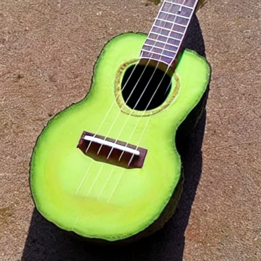 Image similar to avocado ukulele