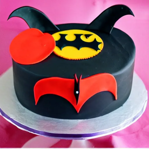 Image similar to bat birthday cake for girls,