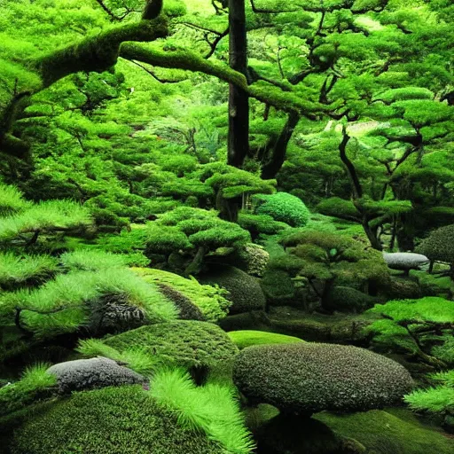 Image similar to japanese forest