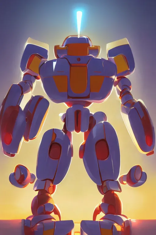 Image similar to metabots medabots medarotto medarot robot minimalist comics, behance hd by jesper ejsing, by rhads, makoto shinkai and lois van baarle, ilya kuvshinov, rossdraws global illumination ray tracing hdr radiating a glowing aura