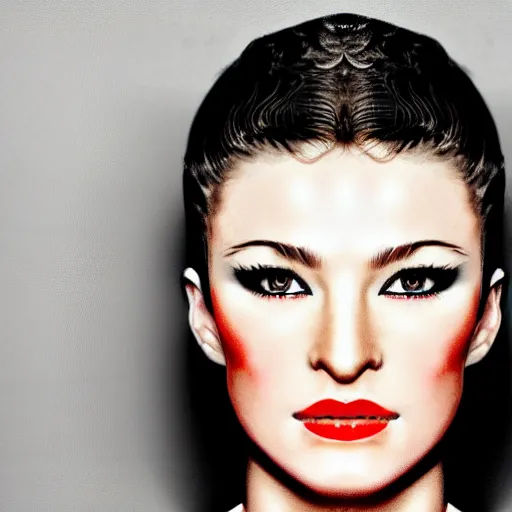 Image similar to female justin timberlake, portrait, symmetrical, beautiful