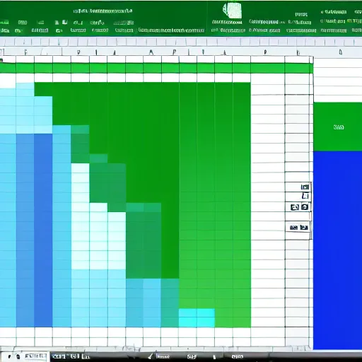 Image similar to artwork made with microsoft excel