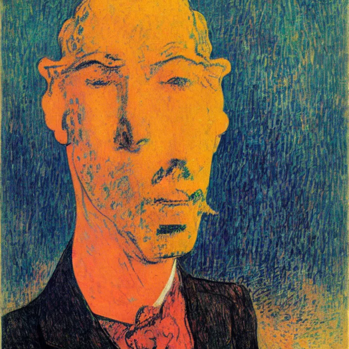 Prompt: portrait of the coral collector. henri de toulouse - lautrec, rufino tamayo, rene magritte, agnes pelton