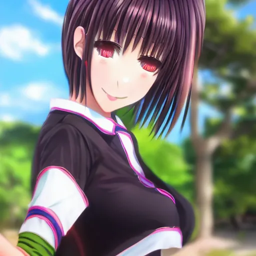 Image similar to Kotegawa Yui from To Love-RU, trending on artstation, artstationHD, artstationHQ, unreal engine