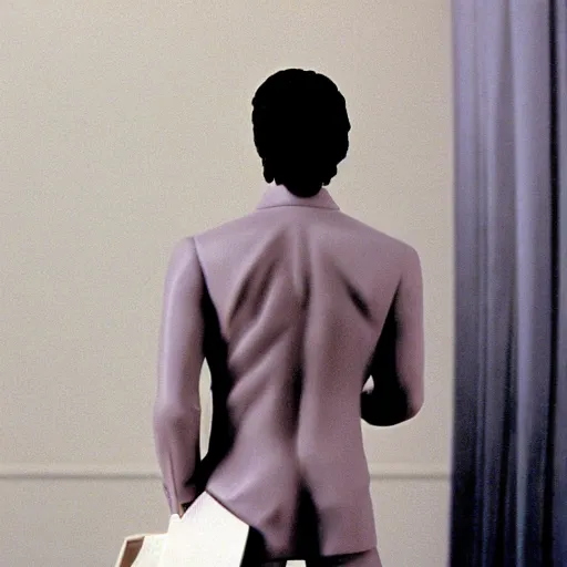 Image similar to statue of Christian Bale, by Arno Breker, in American Psycho (1999)