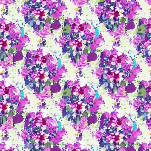 Prompt: ditsy flowers pattern