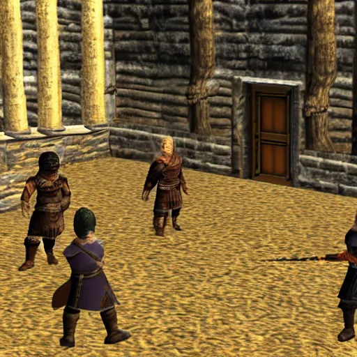 Prompt: Game of Thrones as a Nintendo 64 game, game screenshot, 3D, HD