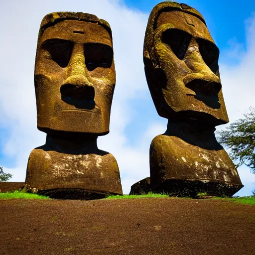 Prompt: moai statue , 8k , 4k , professional photography, award winning photo