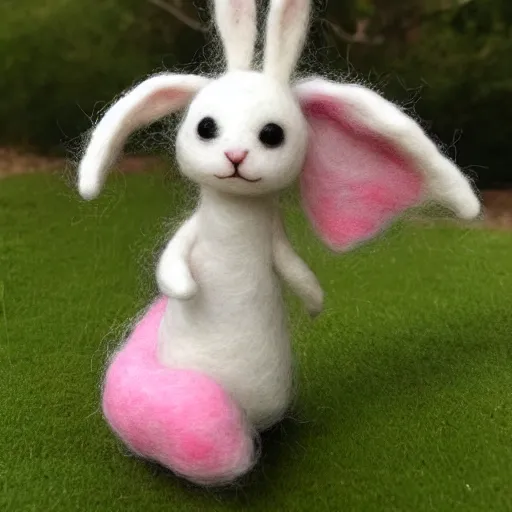 Image similar to Bonnie the bunny, needle felting art