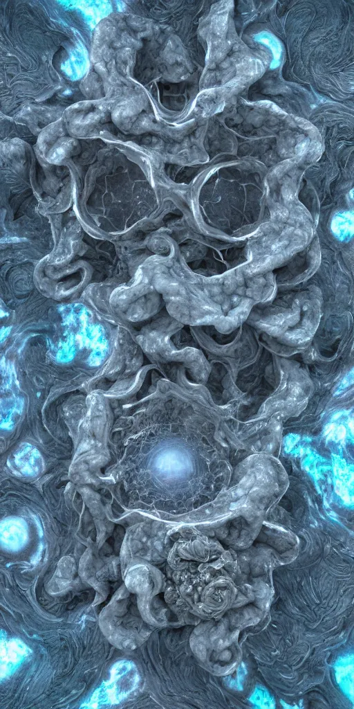 Image similar to a render of a 3 d organic structure, astrolabium, astral plane, c 4 d, made of marble, by zhelong xu and ernst haeckel, hyper realistic, plain background, 8 k, trending on artstation