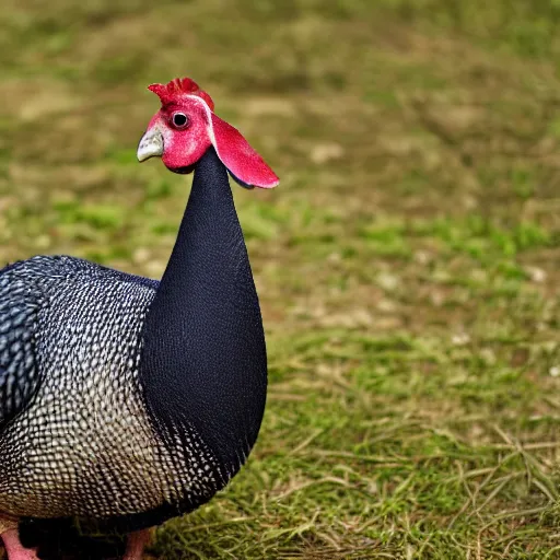 Prompt: guinea fowl