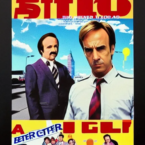 Prompt: A 1980s movie poster for Better Call Saul