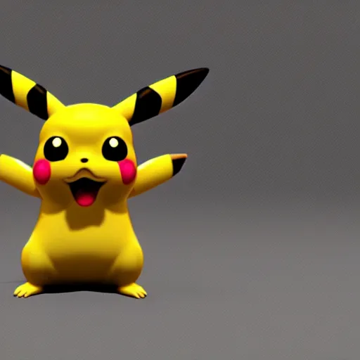 ArtStation - Surprised Pikachu Meme 3D Model
