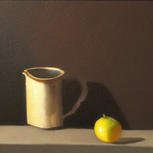 Image similar to still life painting by David Brown, matte,