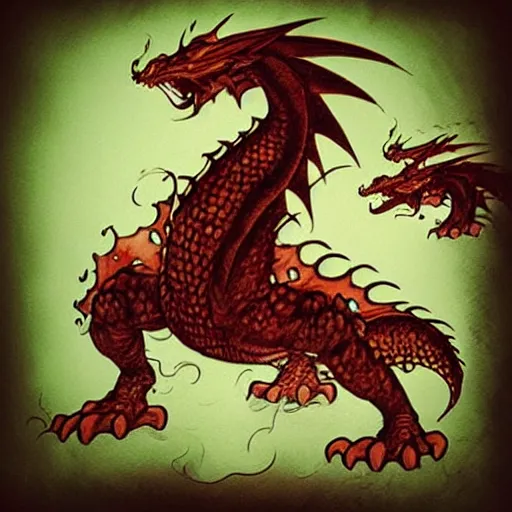 Prompt: “fire breathing dragon, manga style”