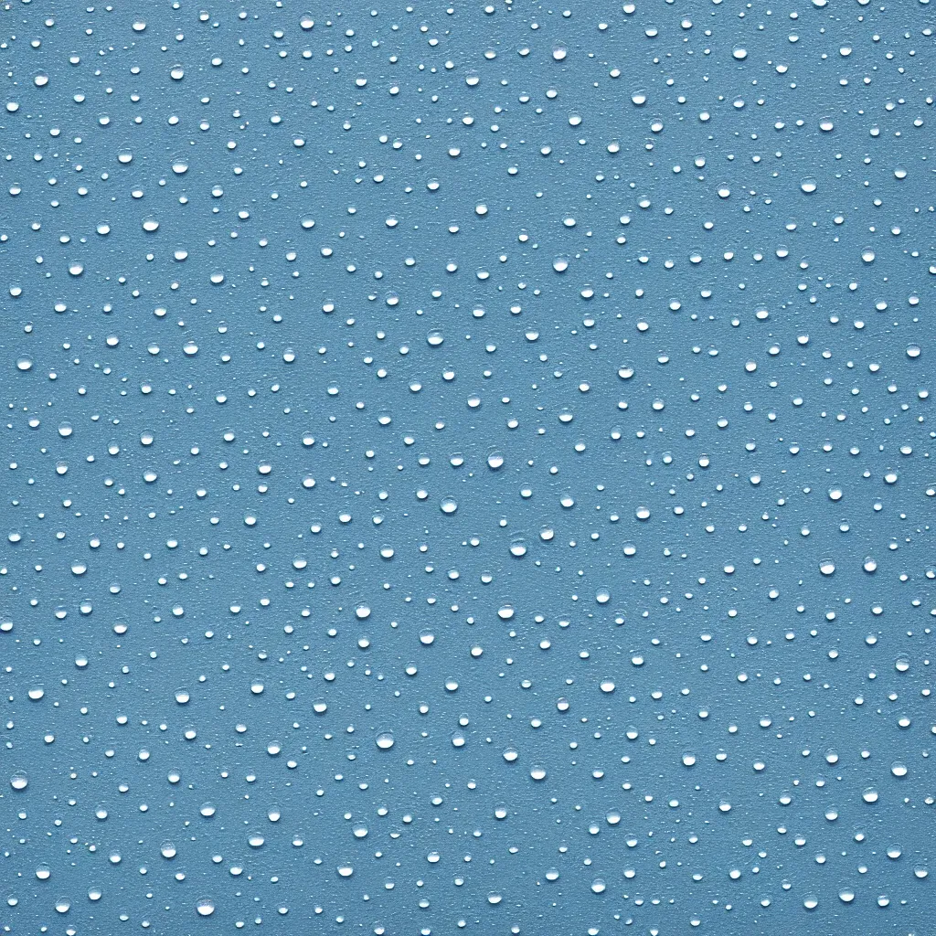 Prompt: large raindrops texture on blue wall, 8k