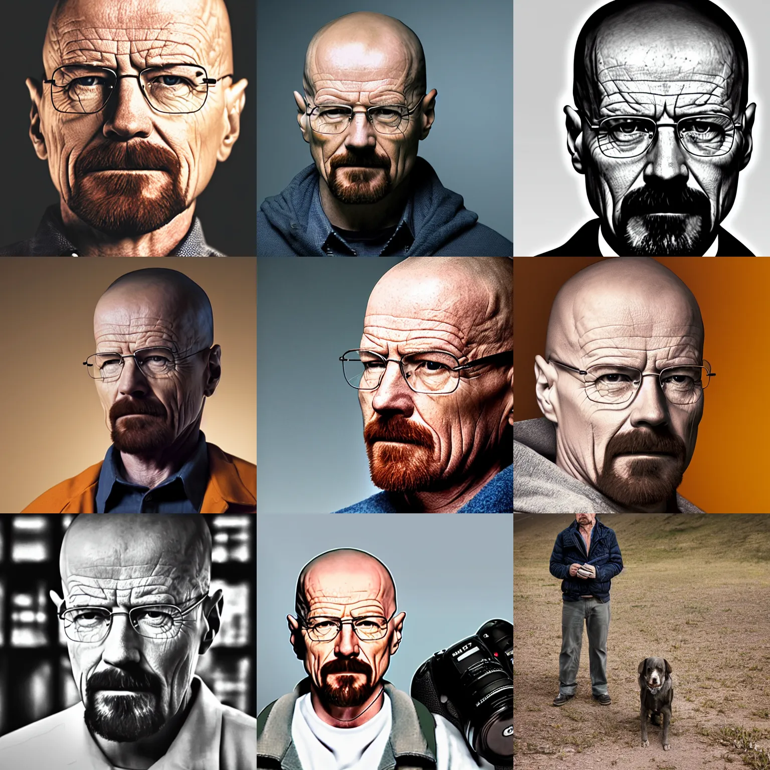 Prompt: dslr photo of walter white