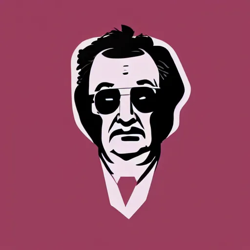 Image similar to Columbo, digital art, minimalist