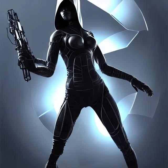 female assassin futuristic