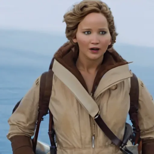Jennifer Lawrence As Amelia Earhart In Earhart Stable Diffusion