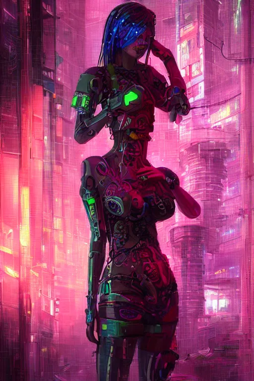 Image similar to portrait futuristic obnoxious cyberpunk female Berserker, in futuristic heavily raindrop tokyo rooftop cyberpunk night, ssci-fi, fantasy, intricate, very very beautiful, elegant, neon light, highly detailed, digital painting, concept art, human anatomy, soft light, hdri, smooth, sharp focus, illustration, art by craig mullins and tian zi and alphonse mucha and WLOP