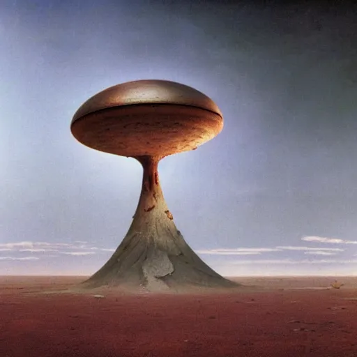 Image similar to a ufo crashed in the desert, roswell, new mexico, beksinski, wayne barlowe, symmetrical, surreal, magic surrealism, very coherent symmetrical artwork, cinematic, hyper realism, high detail, octane render, 8 k