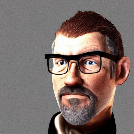 Prompt: a picture of gordon freeman, but his head is replaced with the head of a capybara