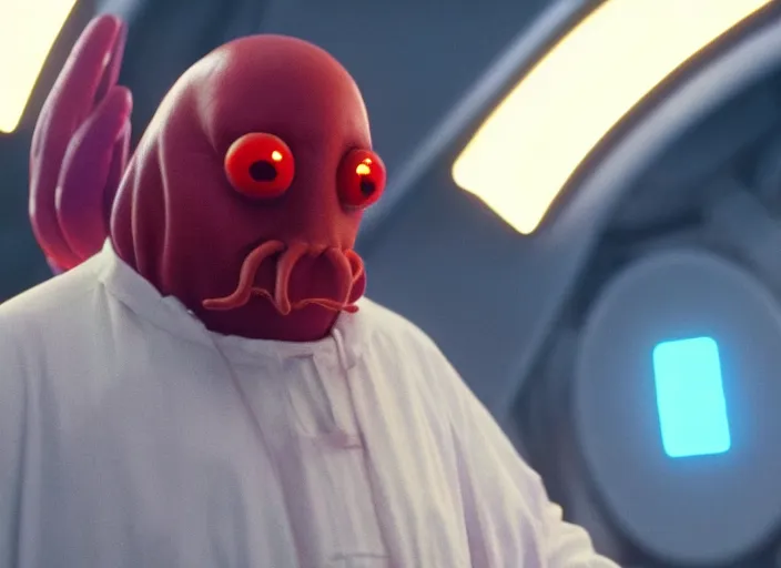 Image similar to film still of zoidberg in the scifi movie, 4 k