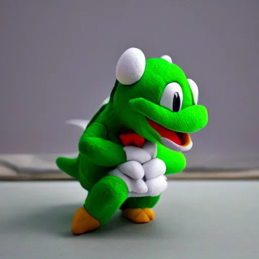 Image similar to a photo of real life yoshi, kodak single use camera photography